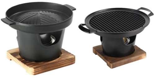 LYEAA Japanischer rauchfreier Mini-BBQ-Ofengrill, kompakter Holzkohlegrill for Camping und Partys