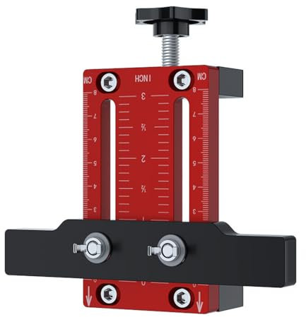 Posizionatore per Installazione di Ante Armadio, Strumento Serraggio di Posizionamento per Armadi in Lega di Alluminio con Regolabile da 0 a 60 mm per Ante Armadietti di Spessore da 10 a 60 mm