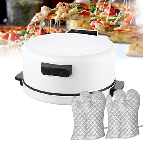 forplubossmmp Forno per Pizza da 11,8 Mini Fornello per Pizza | Macchina per Pizza Antiaderente 2000W Macchina per Pane per Pizza Automatica | Forno per Pizza Professionale Temperatura Regolabile