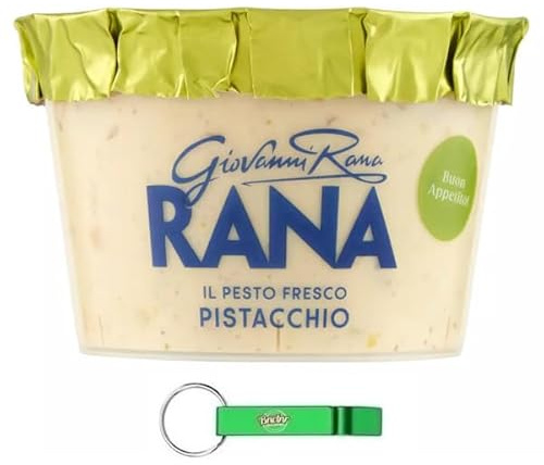 Giovanni Rana Pesto Fresco Pistacchio, salsa fresca de pesto de pistacho 150 g + llavero Beni Culinari gratuito