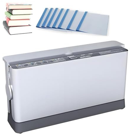 LHQYA Thermo-Cinch-Bindemaschine, Elektrische Buchbindemaschine Mit Kühlschlitz, 1,5 Minuten Schnelles Binden, Bindelänge: 297 Mm, Bindestärke: 1–22 Mm, Für Fotodokumente In Zeitschriften