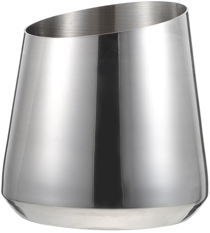 Cabilock Cubitera De Acero Inoxidable para Vino Tinto y Cerveza, Bandeja Portátil y Ligera para Cubitos De Hielo, Tamaño Compacto Plateado para Mesa De Comedor, Adecuado para Fiestas y Bares