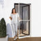 Jalousiescout Protectline Porte Moustiquaire, Cadre en Aluminium, Maille en Fibre de Verre Durable, Installation Facile, Protection contre les Moustiques, 80 x 200 cm, Blanc