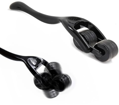 Roue à picots Sex Plume tickler Roue à aiguilles Flirt pour couples Roues à picots exquises Jouet BDSM Roue à aiguilles style rouleau Sextoy pour couples (Noir)