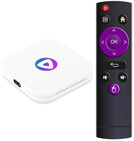 LEFFOT Android 13 TV Box 2025, M1 4K Ultra HD TV Streaming Device, 2GB RAM + 16GB ROM, Smart TV Box con HDR10, 2.4G & 5G WiFi 6, BT 5.0, Rockchip RK3528 Quad Core ARM Cortex-A53