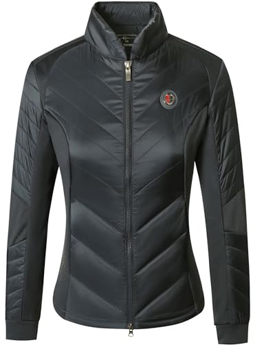 Covalliero - Giacca combinata da donna Anniversary – Giacca da mezza stagione con colletto – Giacca trapuntata con cerniera a 2 vie e 2 tasche laterali – Giacca da equitazione leggera e traspirante in