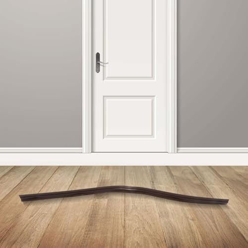 Tira de sellado debajo de la puerta con capas de sellado multifuncionales para una reducción eficaz del ruido y el viento y protección contra la suciedad (blanco)
