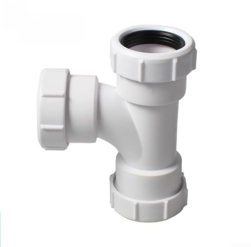 Joint en T en PVC de 40 mm pour les travaux de drainage avec anneau d'étanchéité souple intégré et construction du corps pour plus de stabilité