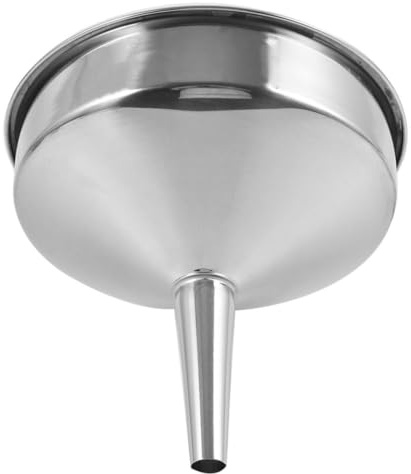 Hemobllo Embudo con Diseño de Boca Ancha Grande de Acero Inoxidable y Grosor Industrial para Repostaje Automotriz y Transferencia de Líquidos Industriales