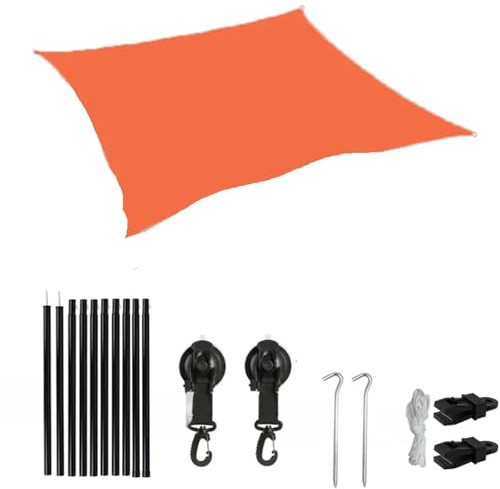 Toldo Lateral para Coche Toldo de Lona Negra Resistente a la Lluvia for Exteriores con Revestimiento Duradero for Uso en Cualquier Clima(Color5,2x4m)