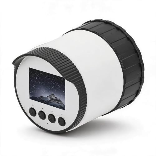 Dpofirs Oculare per Fotocamera Telescopica WiFi, Oculare Elettronico Wireless con Video HD 2K e Schermo da 2,0 Pollici, per Fotocamera Planetaria da 36-73 Mm, Monoculare, Binocolo e Telescopio (64GB)