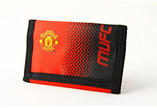 Officiell MANCHESTER UNITED FC bleknings designplånbok, Röd/svart, En storlek, Tona