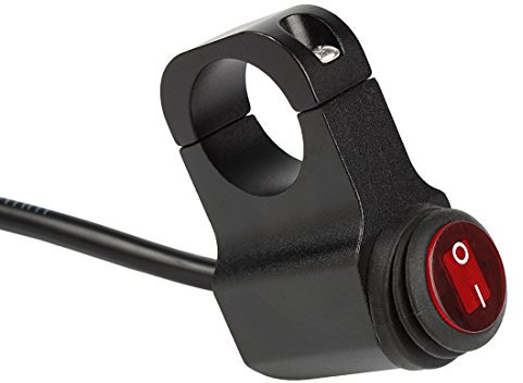 Andux Zone – Interruptor luces manillar moto SBKG-01, 22mm, con luz de control