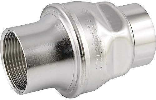 Edelstahl 1.4301-Rückschlagventile leichte Bauform 16 bar - Druckluft Wasserventile (Werkstoff: Edelstahl 14301 - Gewindegröße: G 2)
