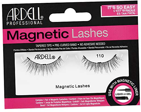 ARDELL Pestañas Postizas Magnéticas. Magnetic Lashes 110. Sin Adhesivo - Reutilizables. Utilizar con Eyeliner Magnético. 1 Par de Pestañas - 1 Set
