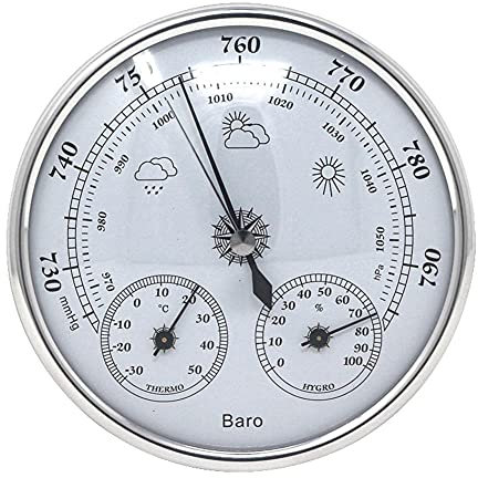 JINYISI barometro, termometro, igrometro, barometri per la casa, barometri meteo, barometri 3 in 1 barometri esterni per il giardino
