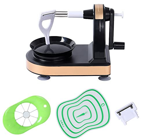 XiaZhiZhen Máquina peladora y descorazonadora de manzanas Cortadora de manzanas Pelador de frutas Pelador de verduras Herramienta de cocina Pelador fácil para peras Melocotones Patatas, etc.