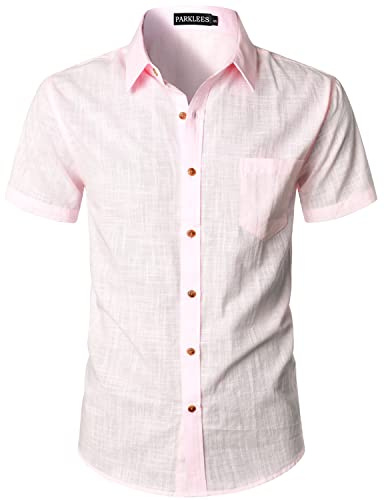 PARKLEES Chemise ajustée en coton et lin