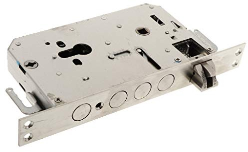 SAZLY Einsteckschloss,Zimmertürschloss 304 Edelstahl-Deadbolt-Schloss-Körper-Tote Bolzen-Mutise-Zylinder Türschloss-Ersatzteil