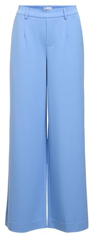 OBJECT OBJLISA Wide Pant Noos, Pantaloni di Stoffa Donna, Dark Denim,