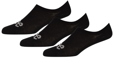 Lee Unisex skofoder i svart | osynliga strumpor träningsfoder för loafers och lågklippta skor/träningsskor | mjuk bomullsblandning storlek 4-5,5 – multipack med 3