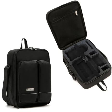 XBERSTAR Bärbar förvaring axelväska bärväska för DJI MINI 4 PRO drönare tillbehör (mini 4 pro svart crossbody-väska)