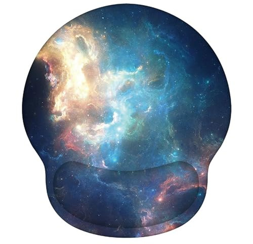 SHESHY Mouse Mat, Mouse Pads with Wrist Support, Non-slip Rubber Base,Milk Silk Fabric with comfortable, Ergonomic, Novel patterns Beautiful and Fashionable