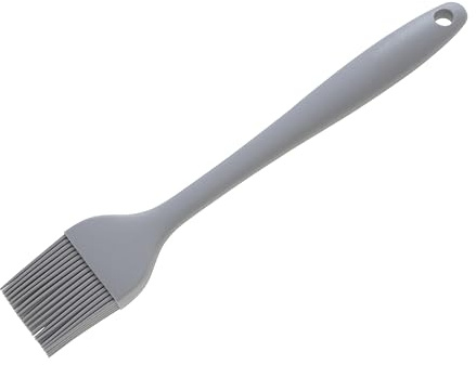 Wiltshire Silicone Pastry Brush, Basting & Glazing Brush, Silicone Bristles, Heat-Resistant Utensil, Non-Stick, Non-Scratch, Pebble Grey, 25.3x4.5x1.5cm