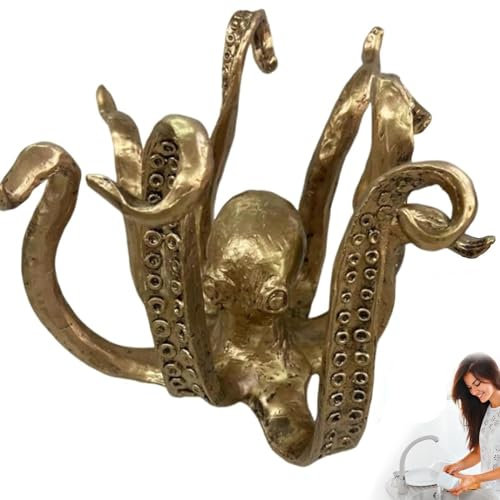Lyoveu Octopus Mug Holder,octopus Cup Holder,octopus Ornament,octopus Cup Holder, Octopus Coffee Mug Holder, Rustproof Tea Cup Hanger | for Kitchen Counters, Tables Or Cabinets-B