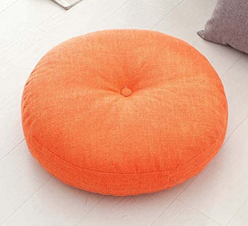 Dickes Stuhlkissen, 10 cm/15 cm, 40/50/60 cm, weiches rundes Stuhlkissen für Balkon, Tatami, Terrasse, Bucht, Wohnzimmer, Boden, Zuhause (50 x 50 cm, weiß)