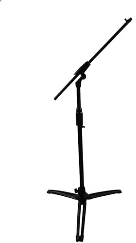Stentor Combi Straight/Boom Microphone Stand SM103, Height Adjustable Mic Stands for Singing or Studio Equipment, Straight Arm Quickly Converts into Boom Mic Holder, Music Accessories