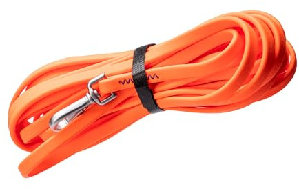 Japosy Schleppleine für Hunde, 3m/5m/10m/15m Schleppleine mit Handschlaufe, Wasserdicht Trainingsleine für Große bis Kleine Hunde, Robuste & wetterfeste Hundeleine (Orange, 5M)