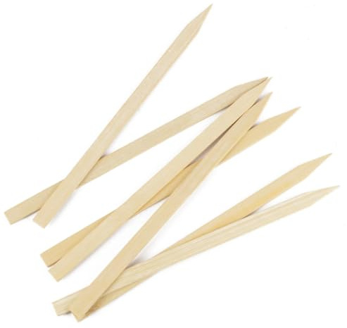 daybays 100% Bambus Spieße 35 cm 500 stk. Holzspieße Grillspieße Flachspieße Bambusspieße Cocktail Sticks Fingerfood Bambus Stäbe für Snacks Buffet Kebap (500, 35 cm)