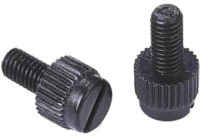 DLNTXFDG 10 Stück M3 M4 M5 M6 M8 Schwarze Nylon-Rändelschraube PA66 Nylon-Kunststoff-Rändelkopf-Handdrehschraube(M3x8 (10pcs))