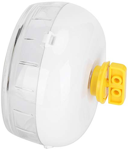 Silent Hamster Wheel for Guinea Pigs - Kano Exercise Wheel, No Stand, for Dwarf Hamsters, Syrian Hamsters, and Small Pets - White Running Wheel (21CM)