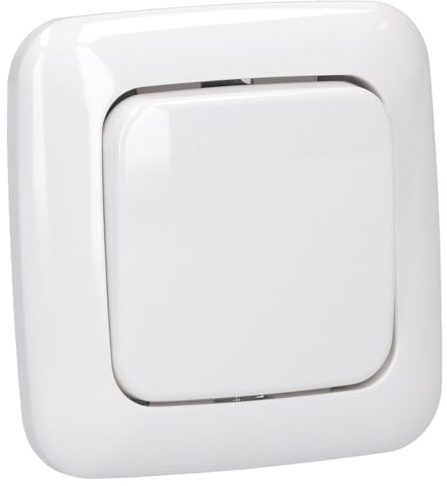 Busch-Jaeger Reflex SI Wechselschalter-Set mit 1-fach Rahmen | 1× 2000/6 US Wechselschalter + 1× 2506-214 Wippe + 1× 2511-214 Abdeckrahmen