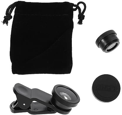 DOITOOL 2sätze Handy-kameralinsen Handy-weitwinkelobjektiv Und Makroobjektiv Für Telefone Und Tablets Mit Mikrofaser-linsentasche Zum Reinigen Und Aufbewahren