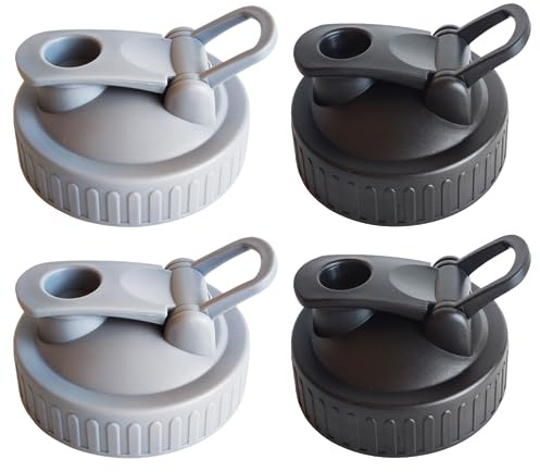 Lawnrden Mason Jar Flip Cap Lid, Mason Jar Pour Spout Lid Regular MouthMason Flip Cap 2.76 inch. Leak-proof Easy Pouring Spout Lids 4Pcs