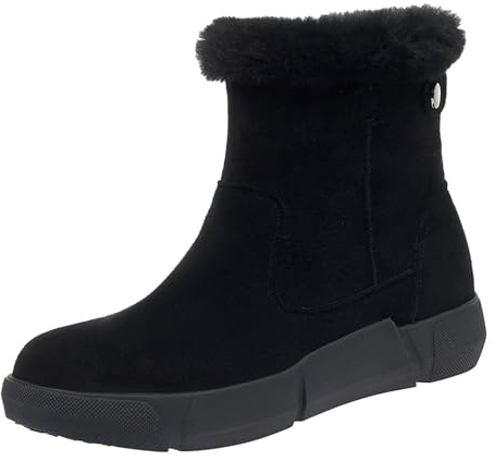 Stivali invernali da donna, imbottiti, invernali, con pelliccia, per la neve, invernali, stivali da escursionismo, scarpe da lavoro, calde, da escursionismo, da trekking, da infilare, taglie 35-41