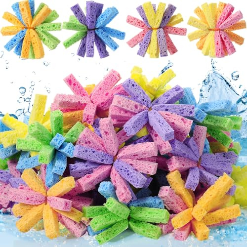 Blueweenly 24 Pcs Reusable Water Balls for Outdoor Water Sponges Kids Games Toys Soft Quick Soak Pool Fight Toys for Summer Activities Backyard Trampoline Beach Party (Mix Color)