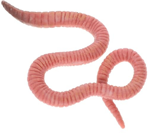 Gogogmee Giocattolo Insetto a Forma di Lombrico Realistico in Plastica, Statuetta Decorativa per Cameretta e Giardino, Figura di Lombrico Simulata per Sviluppo Cognitivo