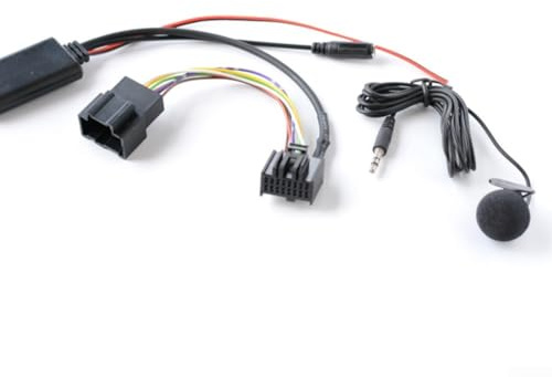 SMZhomeone Adaptateur récepteur audio Bluetooth-5.0 pour Saab 9-3 9-5, émetteur de musique sans fil, remplacement direct pour autoradio, ABS noir 5-12 V, 1 paquet