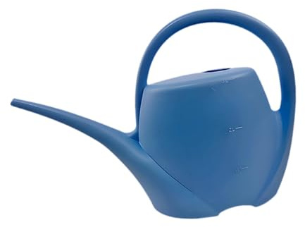Jiuvaso Annaffiatoio da 3 Litri con beccuccio Lungo, Leggero e Robusto, Moderno, per Piante da Interno ed Esterno, Bonsai, Serra Domestica, Blu