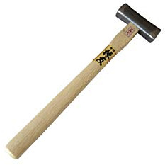 Japanischer Holzarbeitungshammer, quadratischer Kopf, 375 g