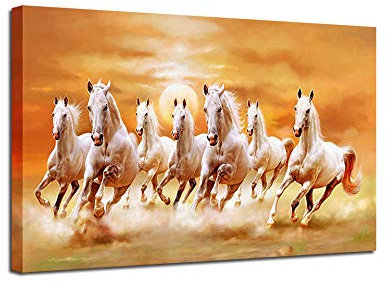 XUSANSHI Hd Gedruckt Bild Laufendes Pferd Bild Leinwanddrucke Malerei Bilder Für Wohnzimmer Wohnkultur Kein Rahmen 50x70cm