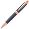 Hugo Boss Kugelschreiber Icon Camel/Chrome aus Messing hergestellt, Farbe: Blau, Abmessungen: 12 x 138 mm, HSN0014N