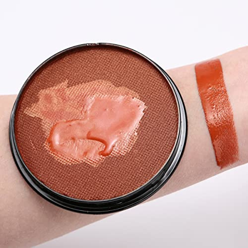 KARLOR Gesichtsfarbe 30g Aqua Make-up Schminke Facepainting Body Paint, wasserbasis professionell Schminkfarbe für Erwachsene Makeup Halloween Karneval Fasching Cosplay(Bronzefarbe)