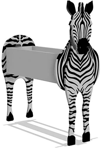 MERAXI Animal Planter Plant Pots, Cute Animal Plants Container Holder for Garden Flower Cactus Air Plants, Springer Spaniel Planters for Garden Decoration,Zebra