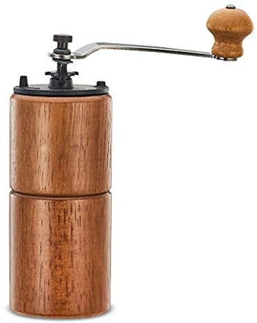 Macinacaffè Macina caffè Macinacaffè Manuale, macinino da caffè Burr con impostazioni Regolabili, macinacaffè a Mano in Legno macinata con ghisa in ghisa Macinacaffe Macinino da caffè (Color : A)