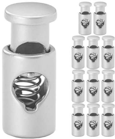 BESPORTBLE 12pezzi Fixing Buckles for Skewers Clip Antiscivolo Per Spiedini Bbq Kit Per Anelli Apribili Per Fissaggio Sicuro Di Carne Pesce e Verdure Leggeri e Riutilizzabili Per Uso Esterno